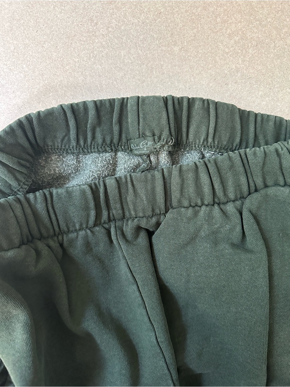 Brandy Melville deep Green Fleece-Lined Sweatpants